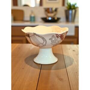 Lenox Vintage Jubilee "Alice Drew" Small Compote Bowl. 4.5” tall. 6” diameter.